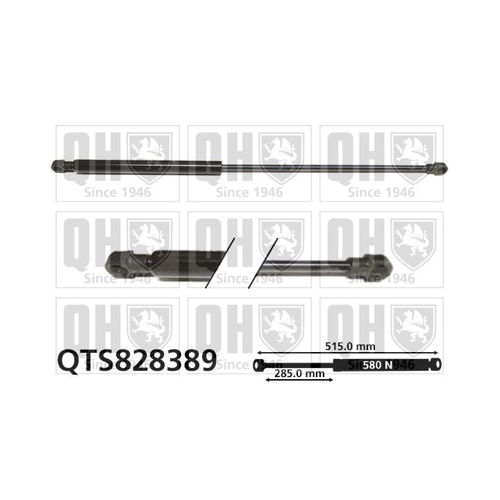 Dujinė spyruoklė, bagažinė QUINTON HAZELL QTS828389