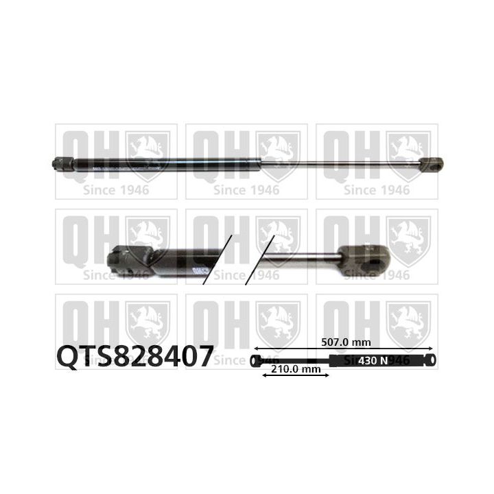 Dujinė spyruoklė, bagažinė QUINTON HAZELL QTS828407