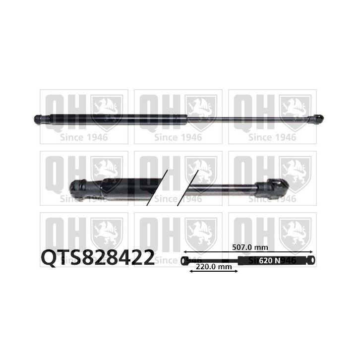 Dujinė spyruoklė, bagažinė QUINTON HAZELL QTS828422