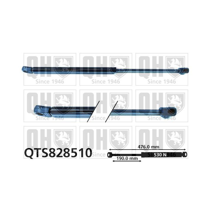 Dujinė spyruoklė, bagažinė QUINTON HAZELL QTS828510