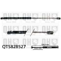 Dujinė spyruoklė, bagažinė QUINTON HAZELL QTS828527