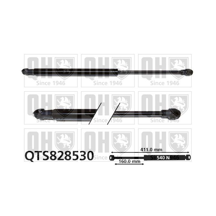 Dujinė spyruoklė, bagažinė QUINTON HAZELL QTS828530