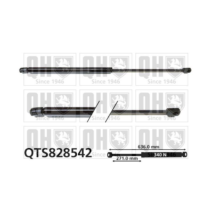 Dujinė spyruoklė, bagažinė QUINTON HAZELL QTS828542