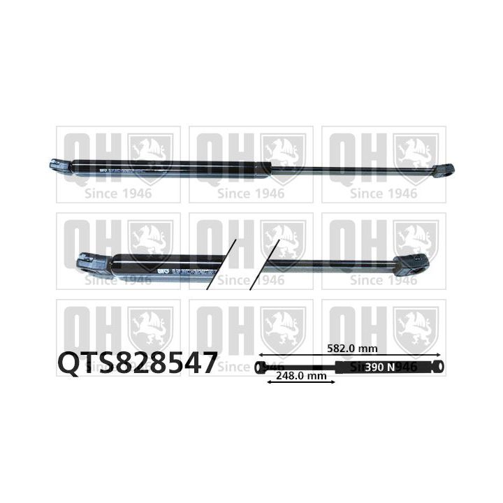 Dujinė spyruoklė, bagažinė QUINTON HAZELL QTS828547