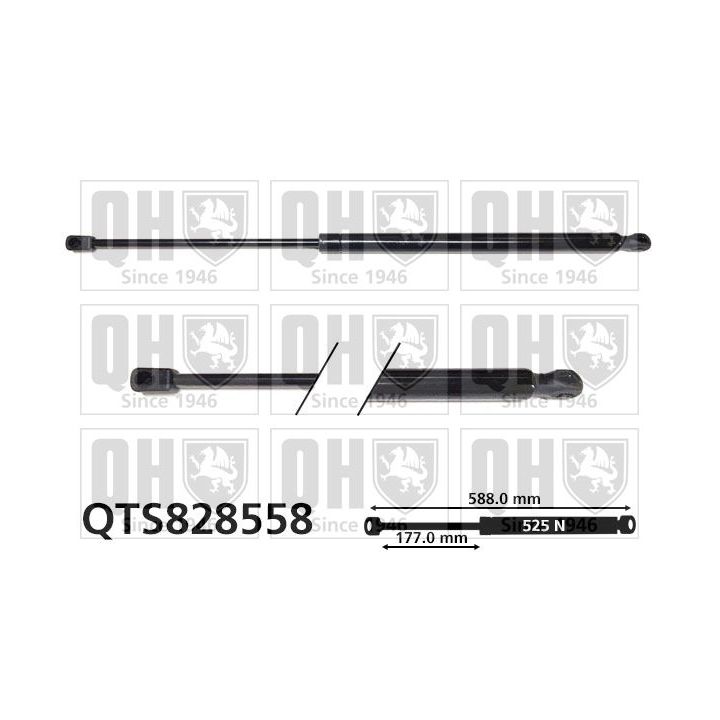 Dujinė spyruoklė, bagažinė QUINTON HAZELL QTS828558