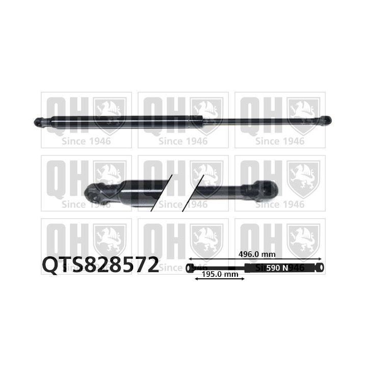 Dujinė spyruoklė, bagažinė QUINTON HAZELL QTS828572