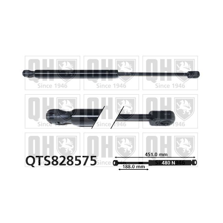 Dujinė spyruoklė, bagažinė QUINTON HAZELL QTS828575