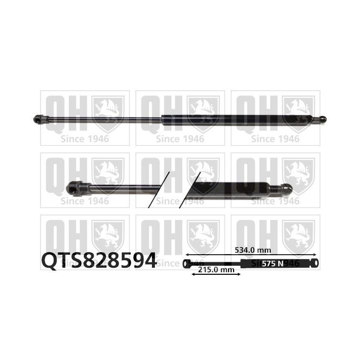 Dujinė spyruoklė, bagažinė QUINTON HAZELL QTS828594