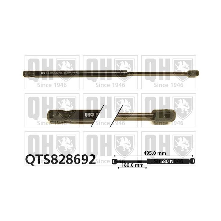 Dujinė spyruoklė, bagažinė QUINTON HAZELL QTS828692