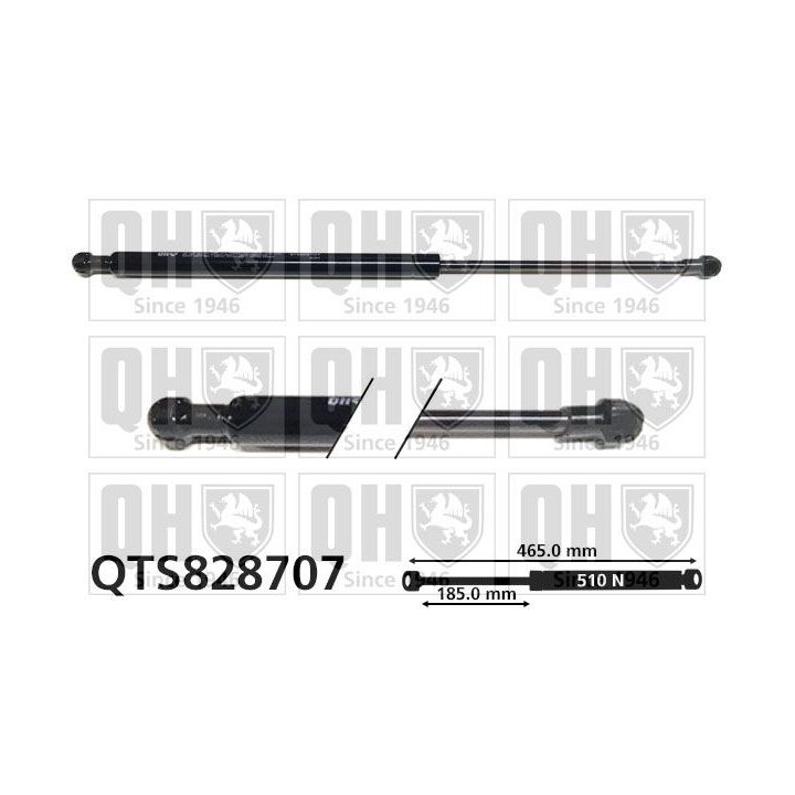 Dujinė spyruoklė, bagažinė QUINTON HAZELL QTS828707