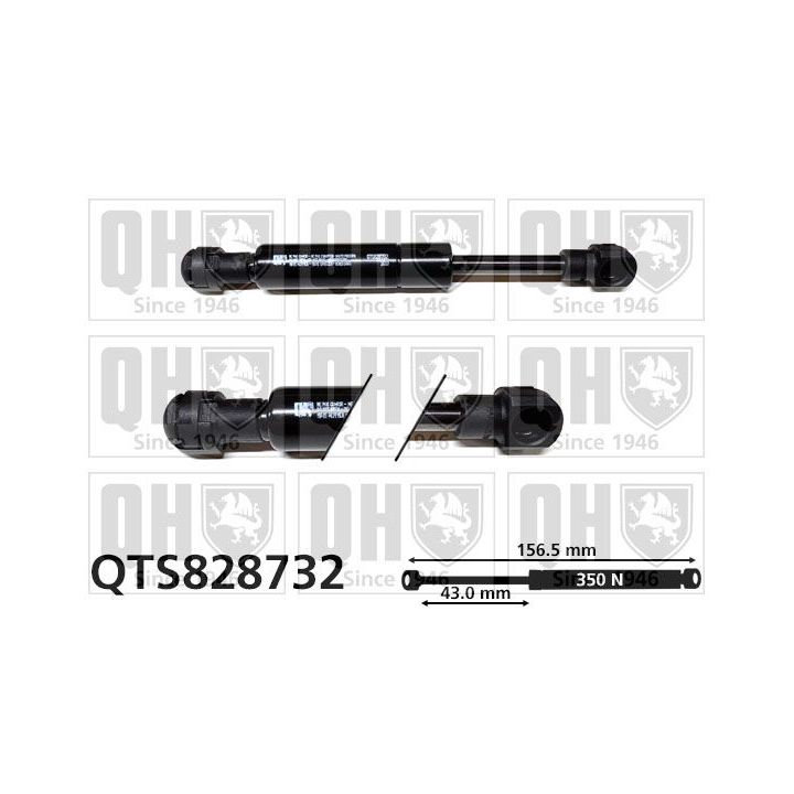 Dujinė spyruoklė, bagažinė QUINTON HAZELL QTS828732