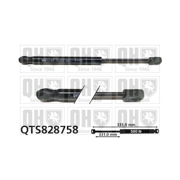 Dujinė spyruoklė, bagažinė QUINTON HAZELL QTS828758