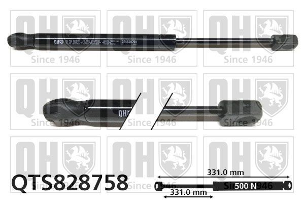 Dujinė spyruoklė, bagažinė QUINTON HAZELL QTS828758