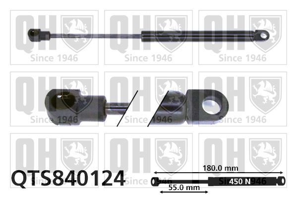 Dujinė spyruoklė, bagažinė QUINTON HAZELL QTS840124