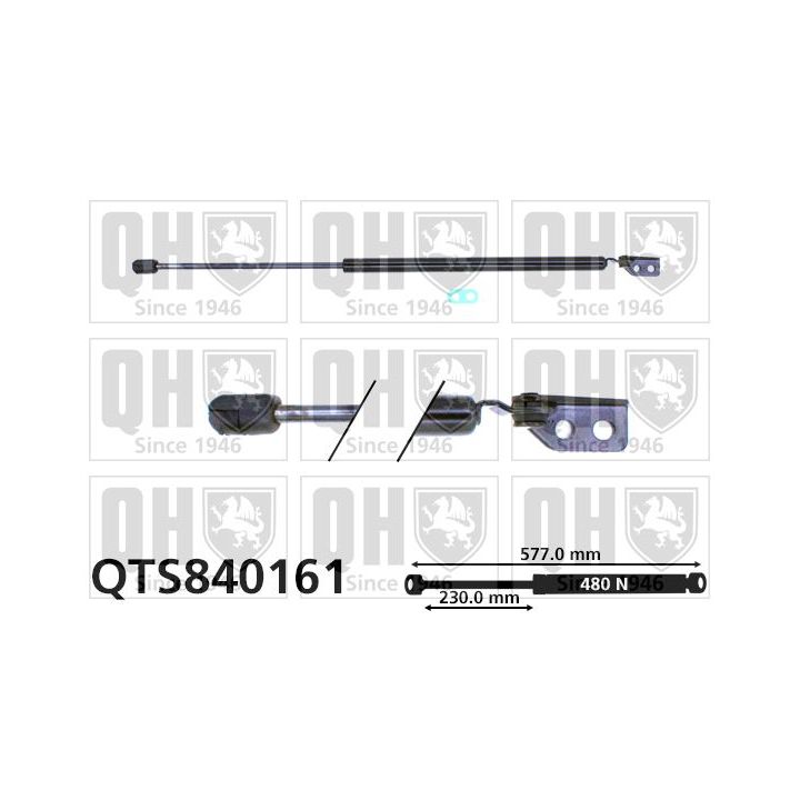 Dujinė spyruoklė, bagažinė QUINTON HAZELL QTS840161