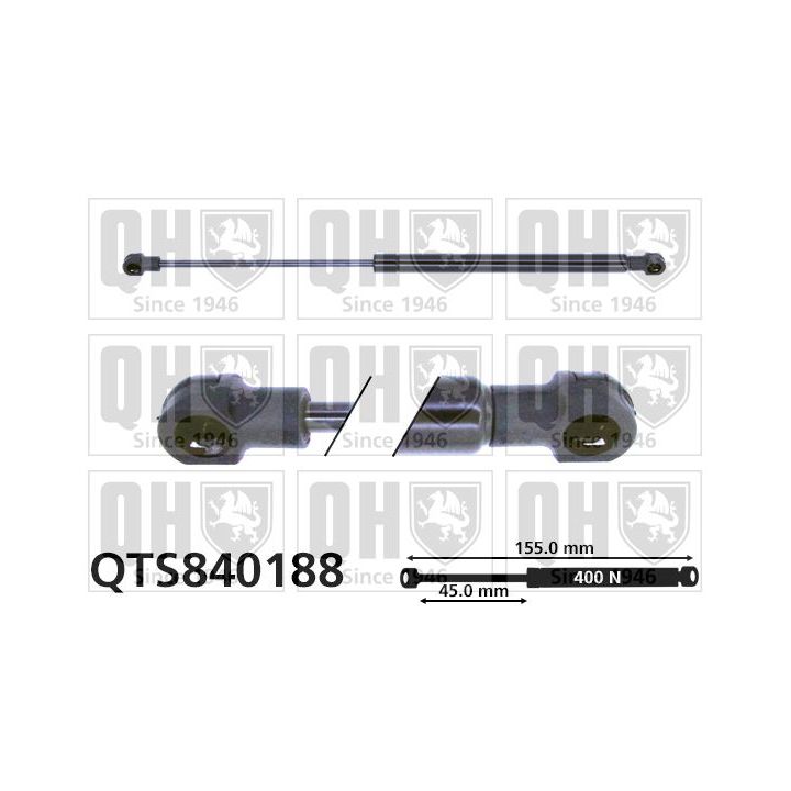 Dujinė spyruoklė, bagažinė QUINTON HAZELL QTS840188