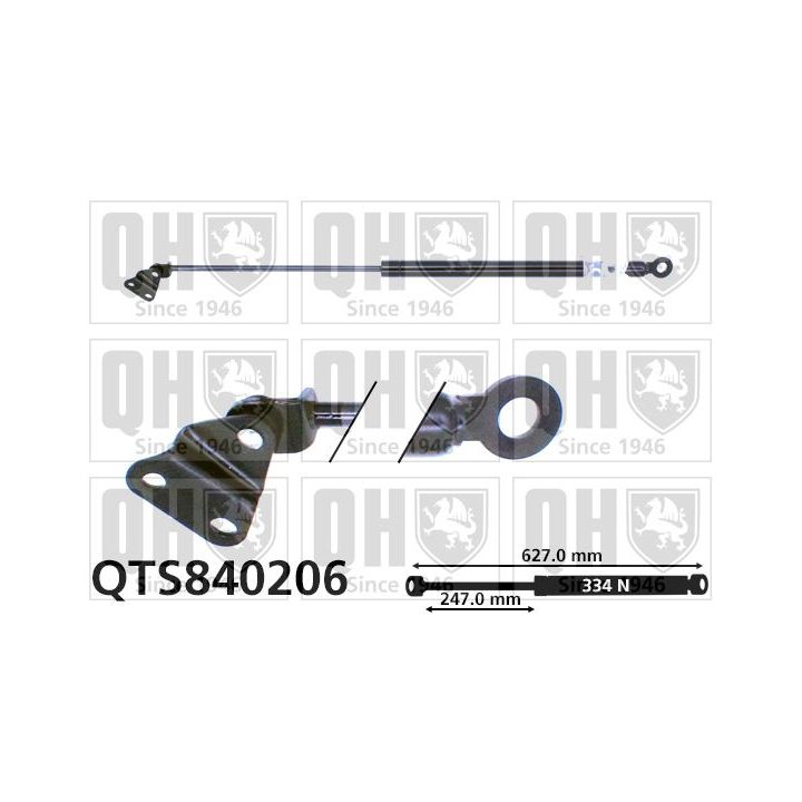 Dujinė spyruoklė, bagažinė QUINTON HAZELL QTS840206