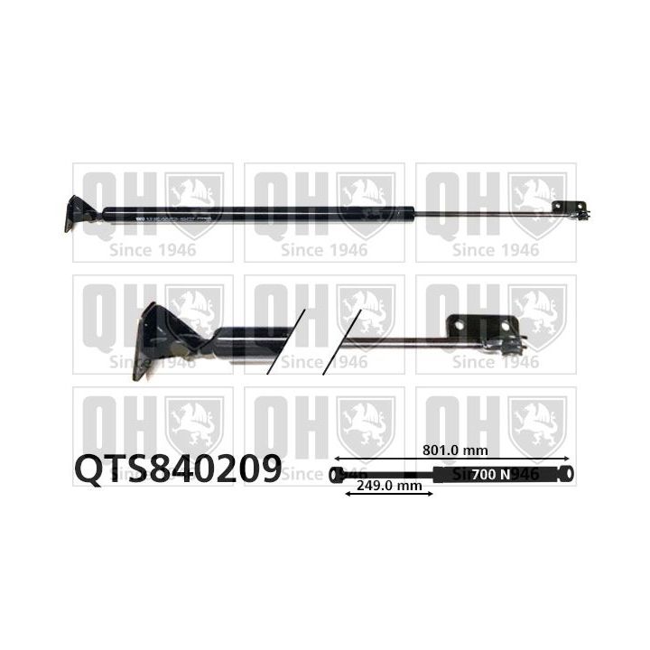 Dujinė spyruoklė, bagažinė QUINTON HAZELL QTS840209