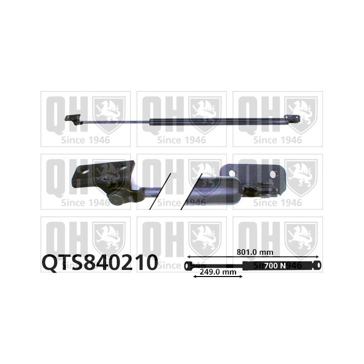 Dujinė spyruoklė, bagažinė QUINTON HAZELL QTS840210