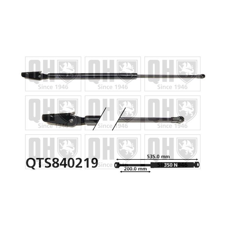 Dujinė spyruoklė, bagažinė QUINTON HAZELL QTS840219