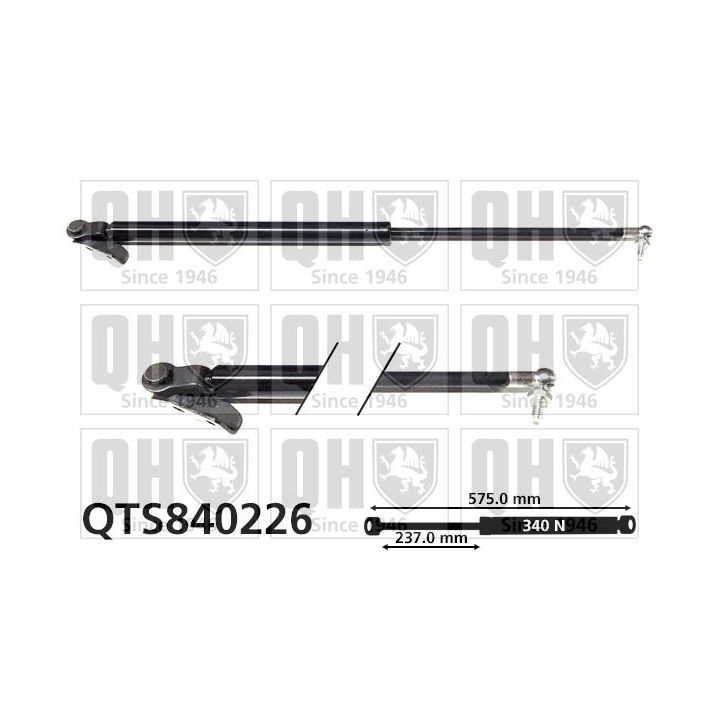 Dujinė spyruoklė, bagažinė QUINTON HAZELL QTS840226