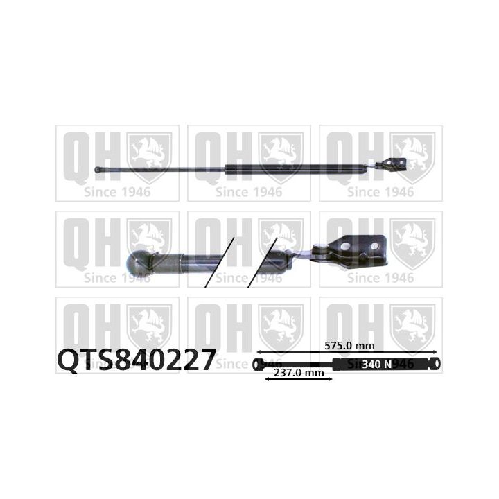 Dujinė spyruoklė, bagažinė QUINTON HAZELL QTS840227