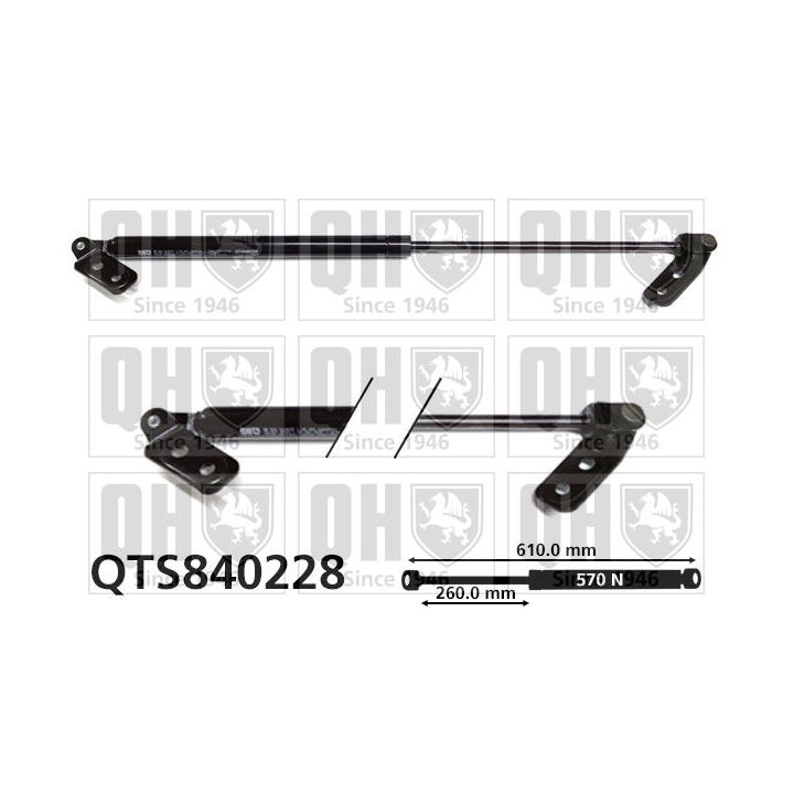 Dujinė spyruoklė, bagažinė QUINTON HAZELL QTS840228