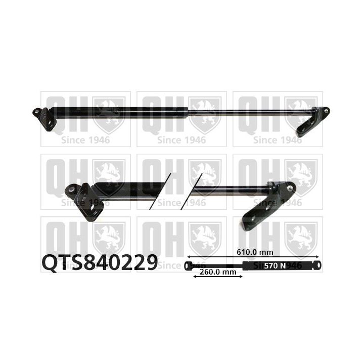 Dujinė spyruoklė, bagažinė QUINTON HAZELL QTS840229