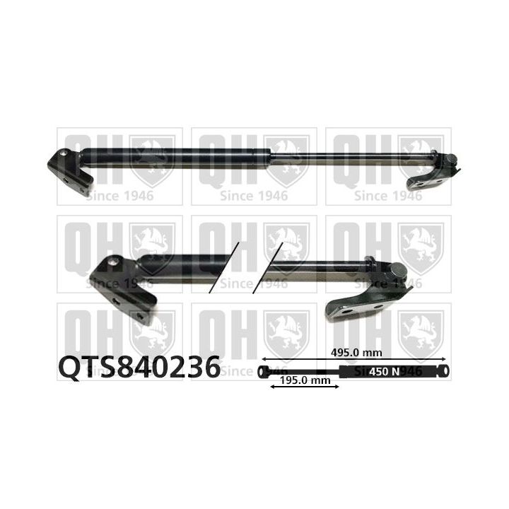 Dujinė spyruoklė, bagažinė QUINTON HAZELL QTS840236