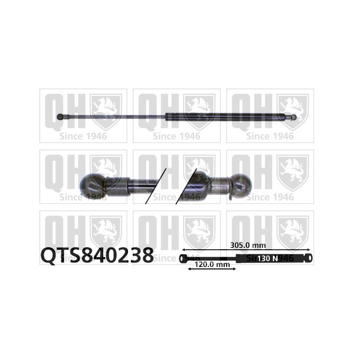 Dujinė spyruoklė, bagažinė QUINTON HAZELL QTS840238