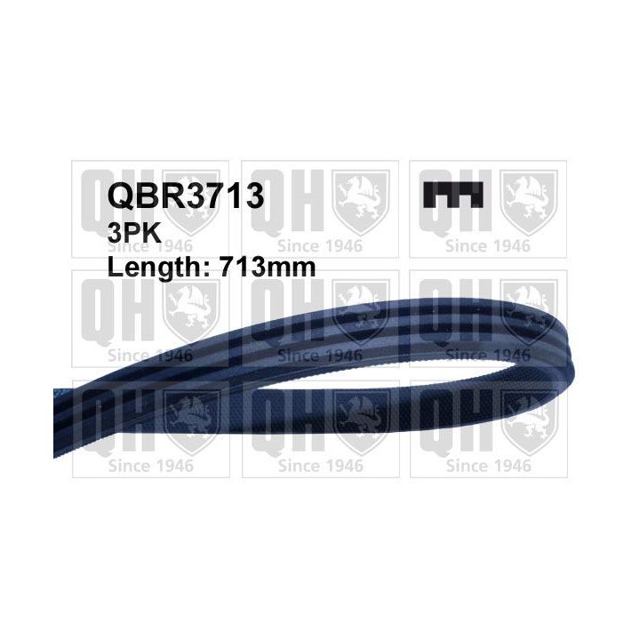 V formos rumbuoti diržai QUINTON HAZELL QBR3713