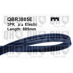 V formos rumbuoti diržai QUINTON HAZELL QBR3885E