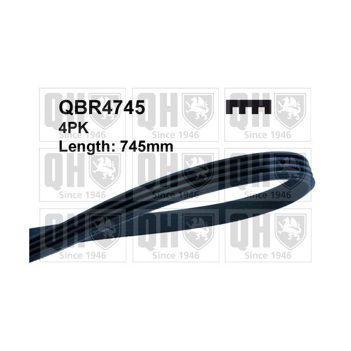 V formos rumbuoti diržai QUINTON HAZELL QBR4745