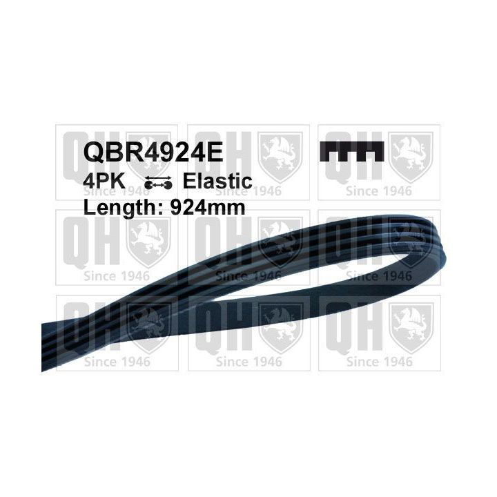 V formos rumbuoti diržai QUINTON HAZELL QBR4924E