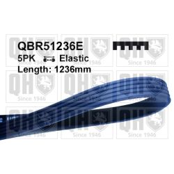 V formos rumbuoti diržai QUINTON HAZELL QBR51236E