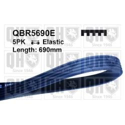 V formos rumbuoti diržai QUINTON HAZELL QBR5690E