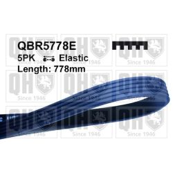 V formos rumbuoti diržai QUINTON HAZELL QBR5778E