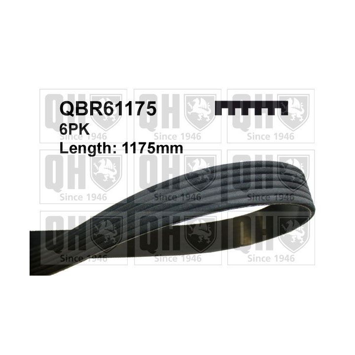 V formos rumbuoti diržai QUINTON HAZELL QBR61175