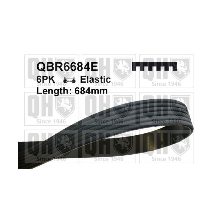 V formos rumbuoti diržai QUINTON HAZELL QBR6684E