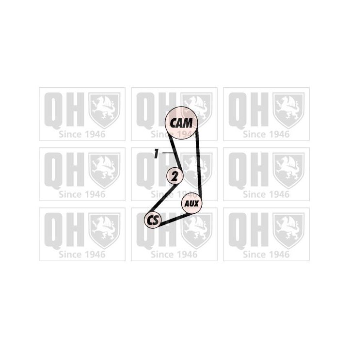 Paskirstymo diržo komplektas QUINTON HAZELL QBK110