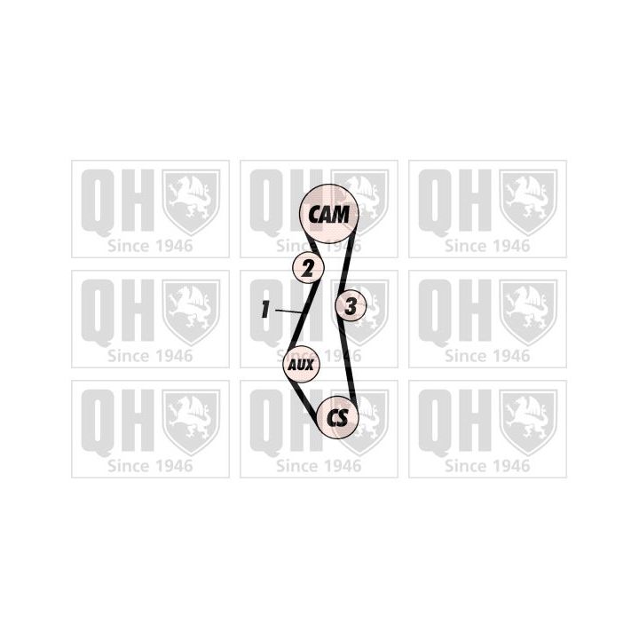 Paskirstymo diržo komplektas QUINTON HAZELL QBK112