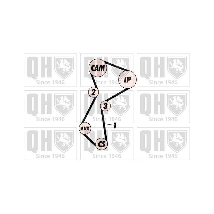 Paskirstymo diržo komplektas QUINTON HAZELL QBK113P