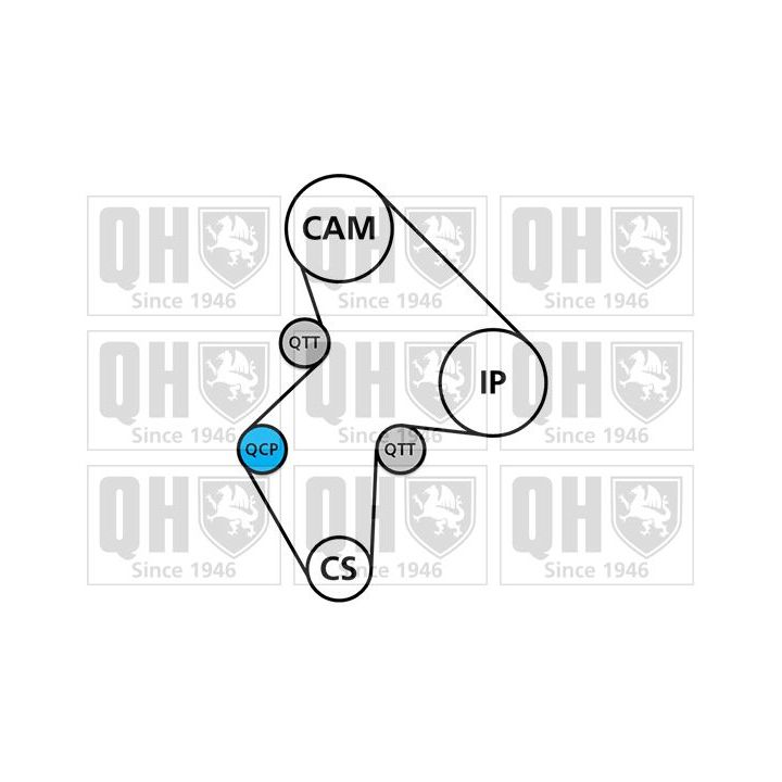 Paskirstymo diržo komplektas QUINTON HAZELL QBK118