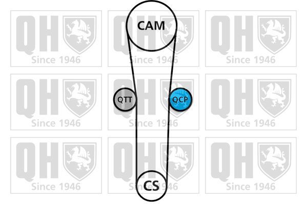 Paskirstymo diržo komplektas QUINTON HAZELL QBK239