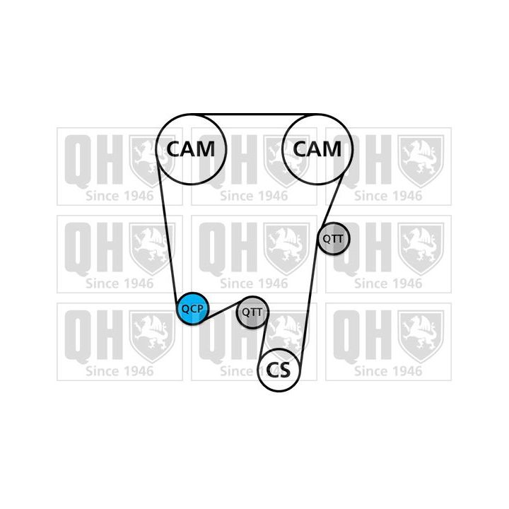 Paskirstymo diržo komplektas QUINTON HAZELL QBK262