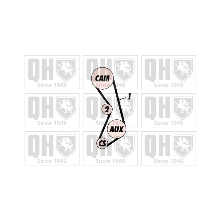 Paskirstymo diržo komplektas QUINTON HAZELL QBK299