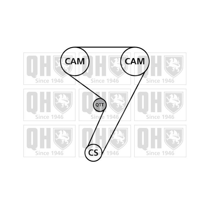 Paskirstymo diržo komplektas QUINTON HAZELL QBK314