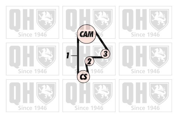 Paskirstymo diržo komplektas QUINTON HAZELL QBK389