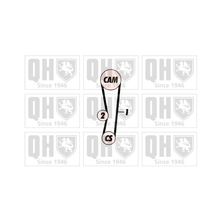 Paskirstymo diržo komplektas QUINTON HAZELL QBK404