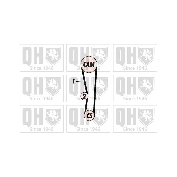 Paskirstymo diržo komplektas QUINTON HAZELL QBK421